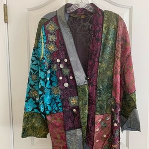 Gorgeous multi-colored jacket by Julia Kim
